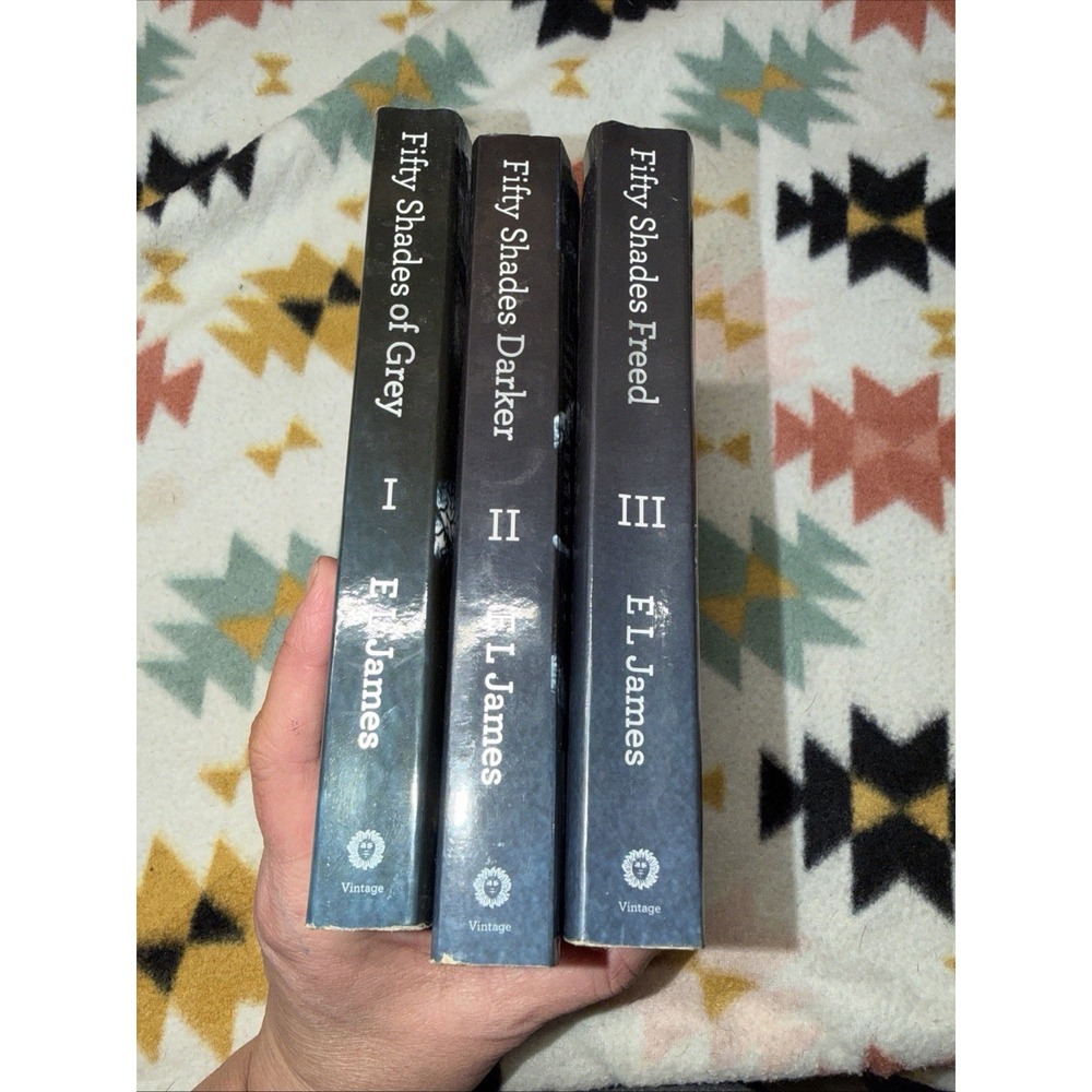 Fifty Shades of Grey Book Trilogy 1-3 Set Paperback by E L James Lot 3 Books